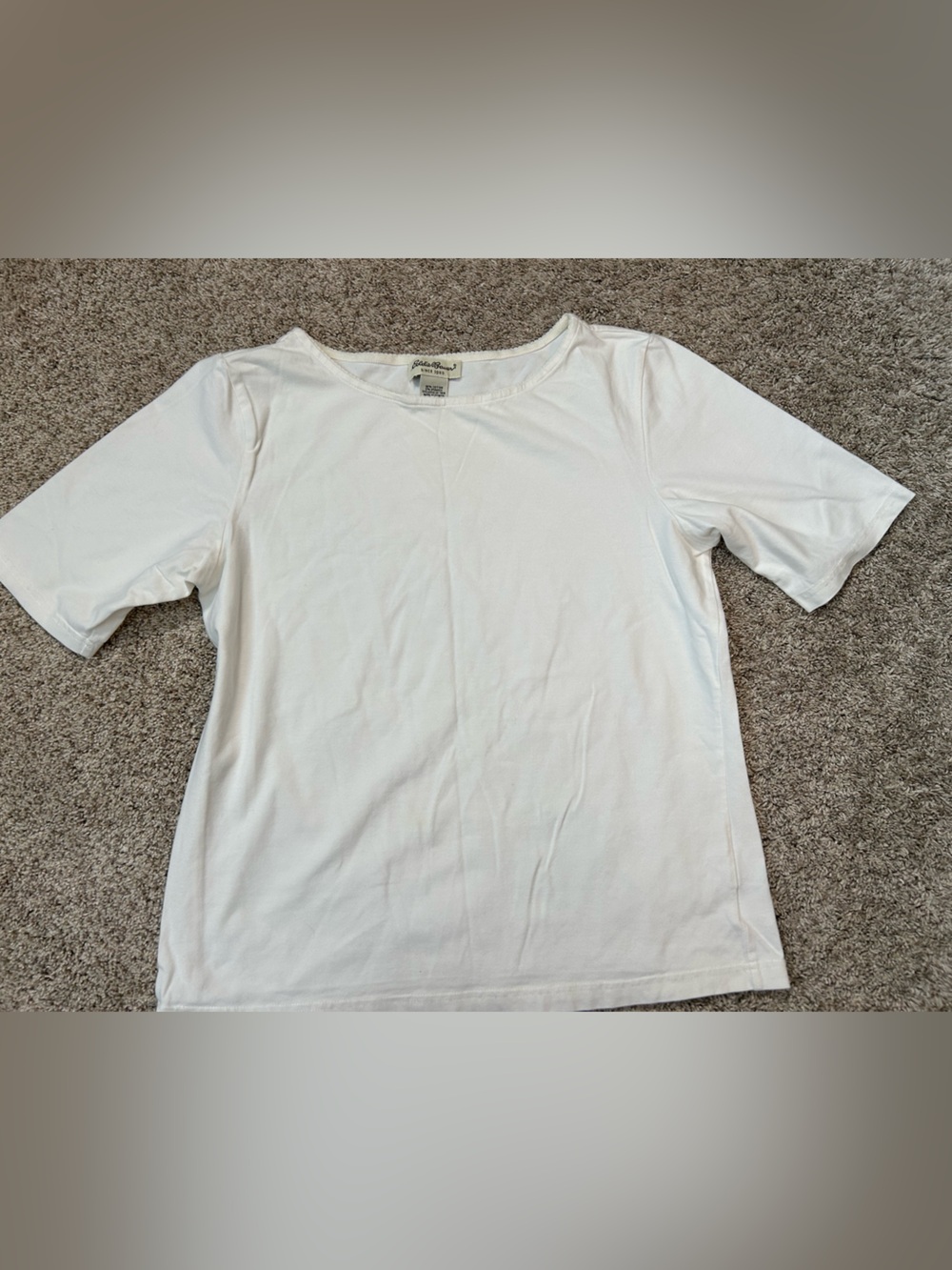 Eddie Bauer Classic White Short Sleeve Crew Tee